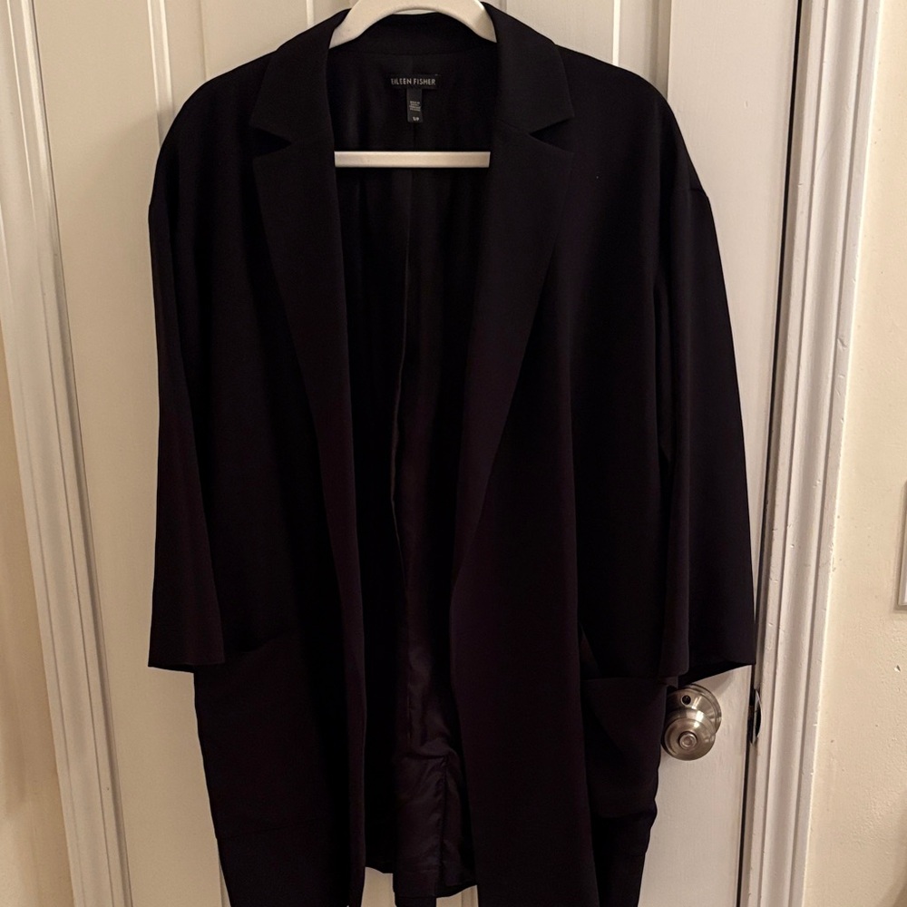 Eileen Fisher silk blazer